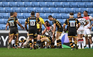 L'essai de l'Anglais Robson a permis aux Wasps de dominer le Stade Toulousain en Champions Cup, le 14 janvier 2017 à Coventry.
