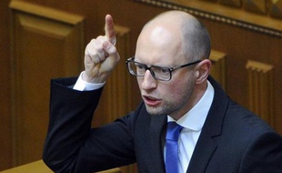 Le Premier ministre ukrainien Arseni Iatseniouk, au Parlement de Kiev le 24 juillet 2014