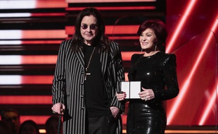 Les époux Ozzy et Sharon Osbourne aux 92e Grammy Awards