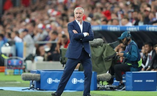 Didier Deschamps lors de France-Albanie le 15 juin 2016.