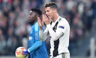Cristiano Ronaldo, ici avec la Juve lors de l'élimination surprise, en avril 2019, contre l'Ajax Amsterdam en quarts de finale de la Ligue des champions.