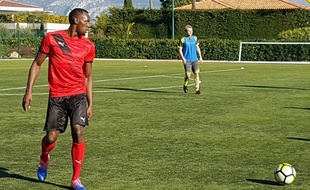 Usain Bolt à l'entraînement à Saint-Jean Cap-Ferrat le 2 décembre 2016.