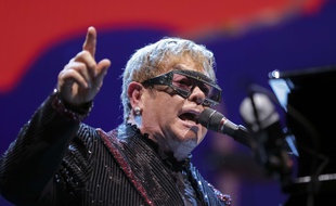 Elton John en concert à Washington, en septembre 2018.