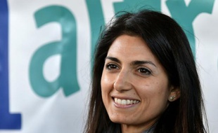 La candidate du Mouvement Cinq Etoiles à la mairie de Rome, Virginia Raggi, à Rome le 3 mai 2016