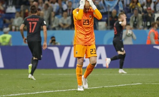 Le gardien de l'équipe d'Argentine, Willy Caballero, après sa bourde contre la Croatie au Mondial 2018, le 21 juin 2018.