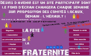 Le nouveau design de Désirs d'avenir, jeudi 17 septembre.