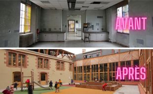 L'ancienne fac dentaire Pasteur, à Rennes, a été entièrement transformée pour accueillir une école maternelle et un hôtel à projets.