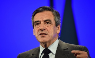 François Fillon en meeting à Poitiers.