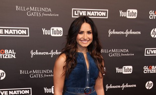 La chanteuse Demi Lovato à Hambourg.