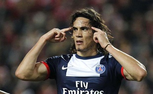 Edinson Cavani, auteur d'un doublé contre Saint-Etienne le 18 décembre 2013.