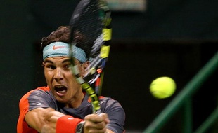 Rafael Nadal lors du tournoi de Doha, le 31 décembre 2013.