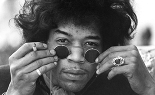 Jimi Hendrix, en 1967, à Londres.