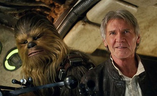 Chewbacca et Han Solo dans «Le Réveil de la force».