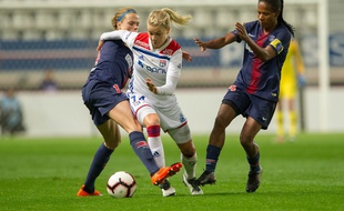 Ada Hegerberg (au centre) retrouvera dès les quarts de finale de la Coupe de France le PSG d'Irene Paredes et Formiga.