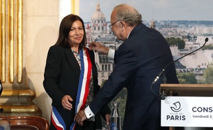 Anne Hidalgo et Pierre Aidenbaum en juillet 2020.