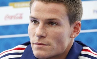 L'attaquant lorientais Kevin Gameiro lors d'un rassemblement avec l'équipe de France, à Clairefontaine.