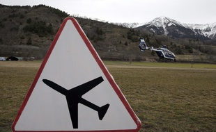 A Seyne-les-Alpes, le 25 mars 2015, après le crash de l'A320 de Germanwings.