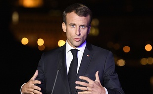 Emmanuel Macron à Prague en octobre 2018.