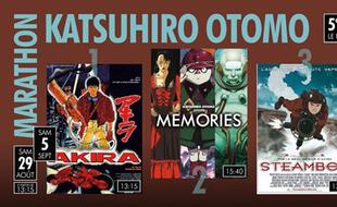 Visuel officiel du marathon de longs métrages des animes de Katsuhiro Otomo