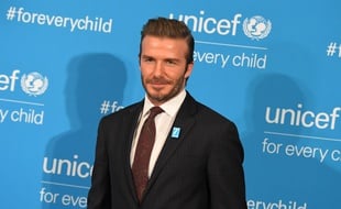 Beckham à une soirée Unicef