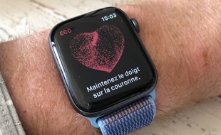 La dernière mise à jour de l'Apple Watch Series 4 permet de mesurer un ECG.