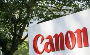 Le logo de l'entreprise de photographie Canon (illustration).