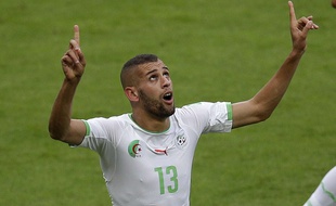 Islam Slimani, le 22 juin 2014, au Brésil.