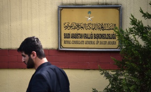 L'entrée de l'ambassade d'Arabie Saoudite en Turquie, le 31 octobre 2018.