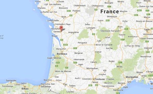 Localisation de la ville de Saintes (Charente-Maritime)