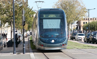 Le 20 octobre 2015, tramway a Bordeaux