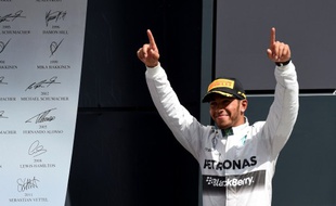 Lewis Hamilton a remporté le GP de Grande-Bretagne, le 6 juillet 2014.
