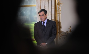 François Fillon à Matignon, le 9 janvier 2012.