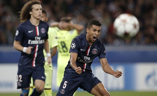 Le défenseur brésilien Marquinhos a sauvé son équipe du PSG de l'égalisation en fin de match contre Barcelone (3-2), lors de la 2e journée de la Ligue des champions, le 30 septembre 2014.