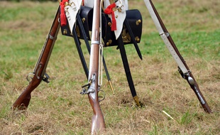 Mise en scène de la vie des soldats de Napoléon.