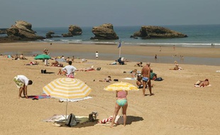 L'une des principales plages de Biarritz.