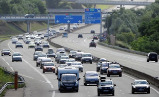 Vue de l'autoroute A11, près du Mans (illustration)