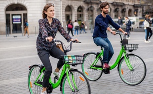 Les vélos verts de Gobee.bike arrivent à Lille.