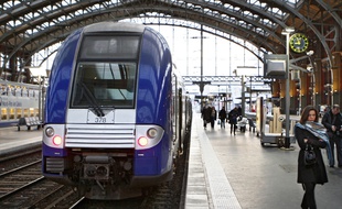 Illustration d'un TER à la gare de Lille Flandres.