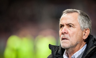 Le président du Stade Toulousain Jean-René Bouscatel lors d'un match de Top 14 contre Perpignan, le 1er mars 2014 au stade Ernest-Wallon de Toulouse.
