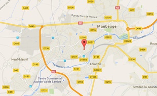 Localisation du drame, rue d'Haumont à Maubeuge