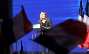 Marine Le Pen lors de l'université d'été du Front national le 15 septembre 2013 à Marseille.