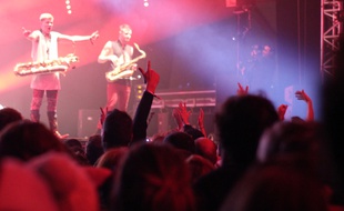 Trans Musicales de Rennes. Le public devant Lucky Chops.