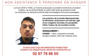 Appel à témoins concernant un accident de la route survenu le 9 juin 2019 à lorient