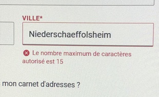 Au moment de sa commande, la jeune Alsacienne n'a pu la valider.