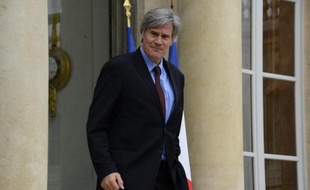 Le ministre français de l'Agriculture Stéphane Le Foll quitte le palais de l'Elysée à Paris le 20 novembre 2014