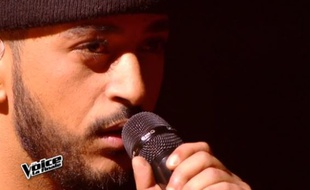 Slimane pendant la finale de «The Voice» le 14 mai 2016.