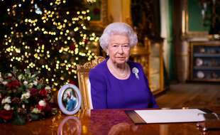 La reine Elisabeth II lors de son allocution télévisée le 25 décembre 2020