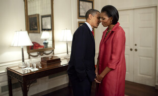 L'ancien président des Etats-Unis Barack Obama et son épouse, l'ancienne First Lady, Michelle Obama