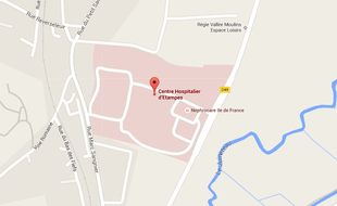 Le centre hospitalier d'Etampes, dans l'Essonne.