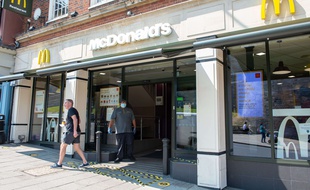 Un McDonald's à sa réouverture